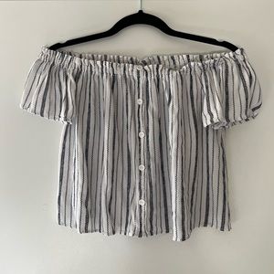 Women’s Cropped Off Shoulder Top